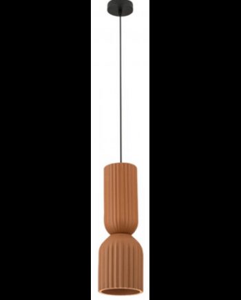 Loftlampe Ler ø15 E27 Sort Terracotta