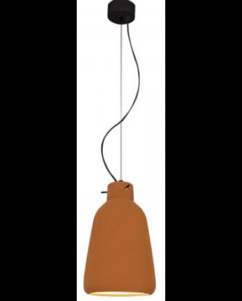 Loftlampe Ler ø18 E27 Sort Terracotta