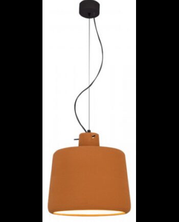 Loftlampe Ler ø28 E27 Sort Terracotta