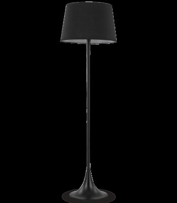 London Gulvlampe Metal Tekstil H174 E27 Sort