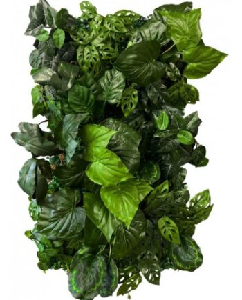 Luscious Leaves Plantevæg Med Kunstige Planter 100