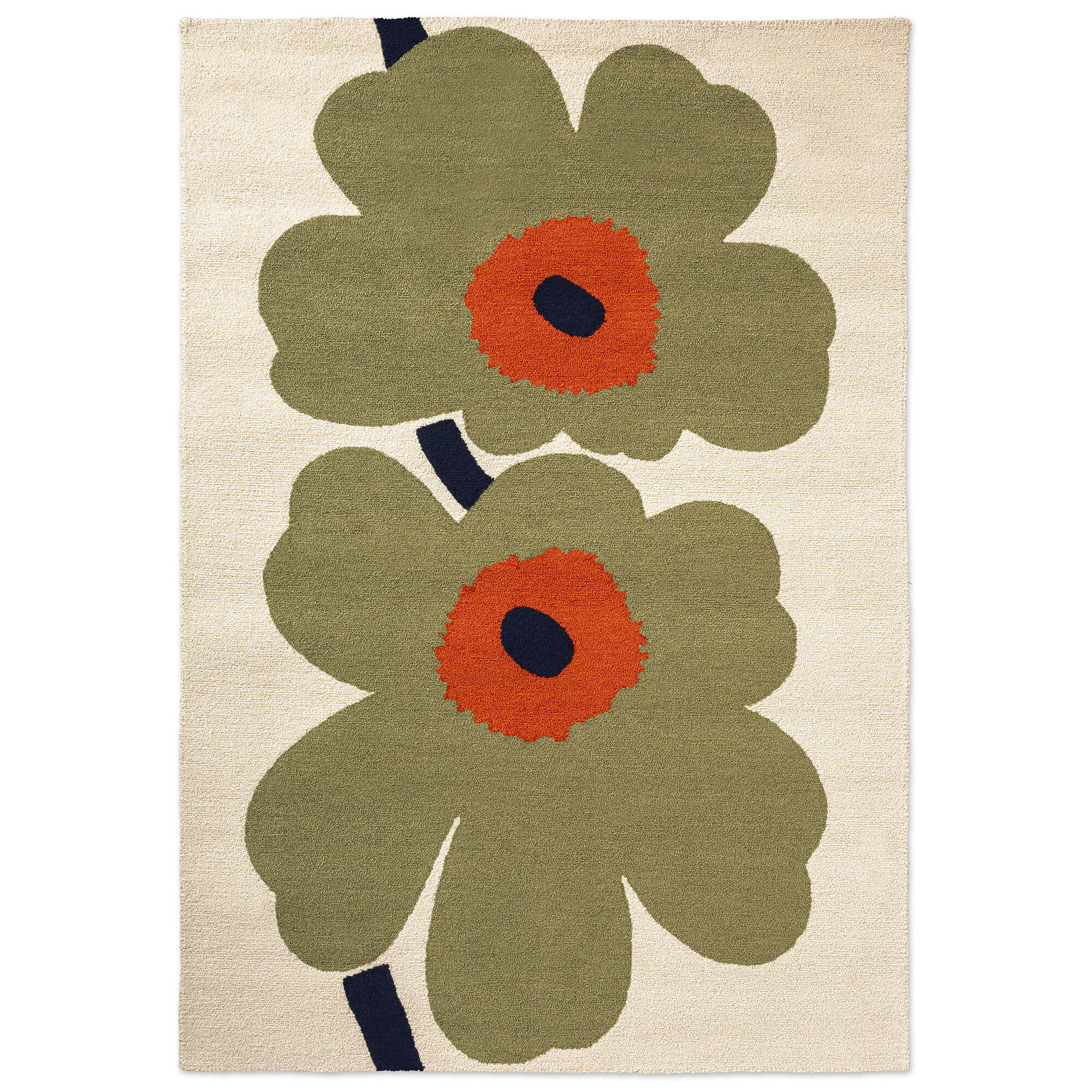 Marimekko Unikko års Jubilæum Udendørstæppe 140 200 Støvet Grøn