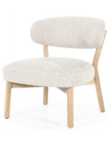 Mikky Lænestol Egetræ Polyester H72 Beige