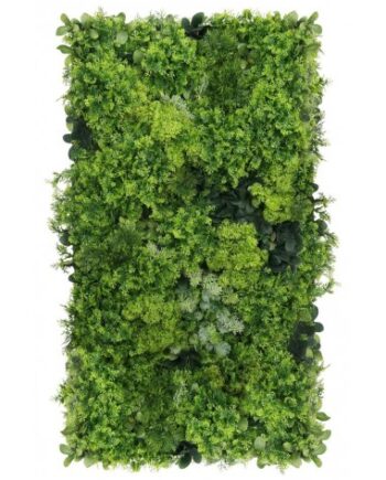 Moss Mesh Plantevæg Med Kunstige Planter 100