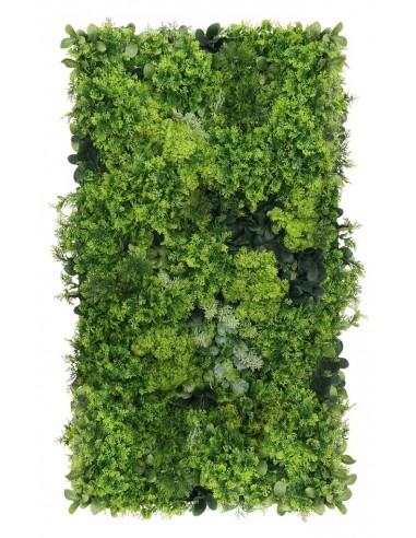 Moss Mesh Plantevæg Med Kunstige Planter 100