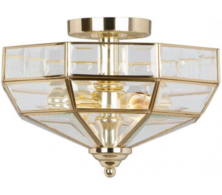 Old Park Loftlampe ø33 E27 Poleret Messing