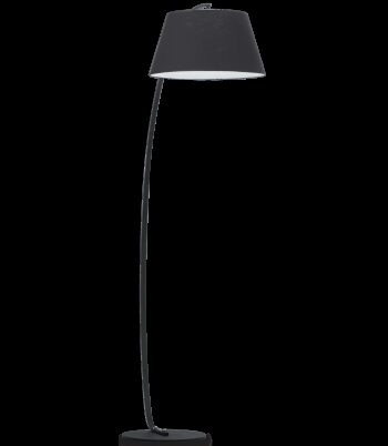 Pagoda Gulvlampe Metal Tekstil H184 E27 Sort