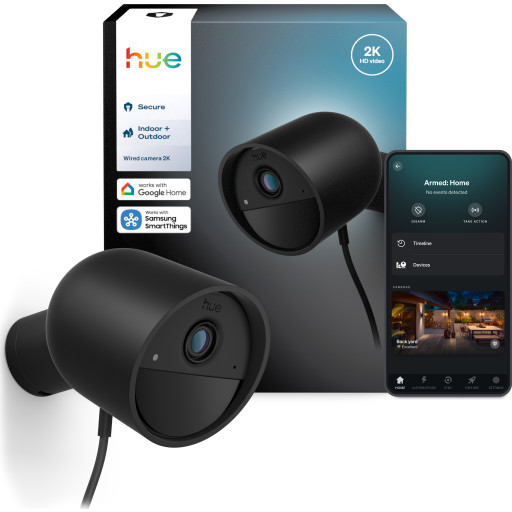 Philips Hue Secure Kablet Overvågningskamera Sort