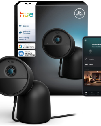 Philips Hue Secure Overvågningskamera Med Bordholder Sort