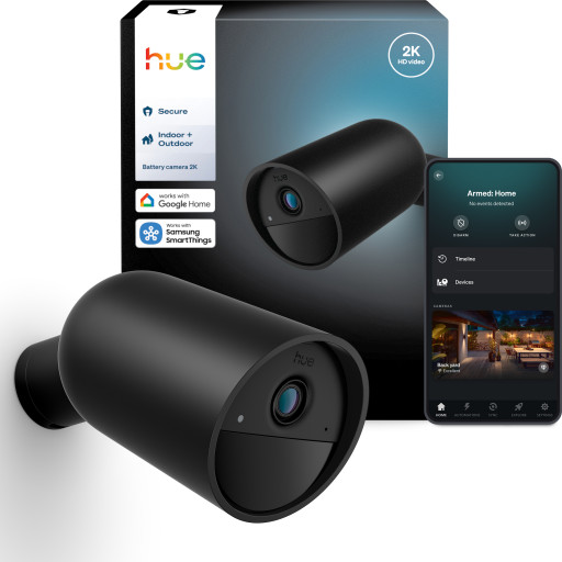 Philips Hue Secure Overvågningskamera Sort