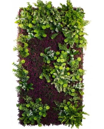 Purple Haze Plantevæg Med Kunstige Planter 100