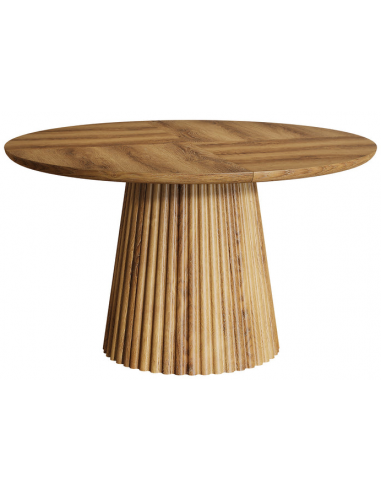 Rundt Spisebord Mdf ø120 Naturbrun