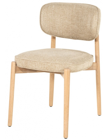 Rune Spisebordsstol Egetræ Polyester H83 Taupe