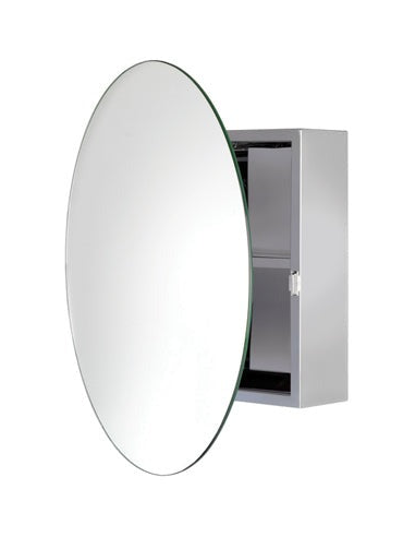 Severn Spejlskab Rustfri Stål Glas H50 B50 D10 Rustfri Stål