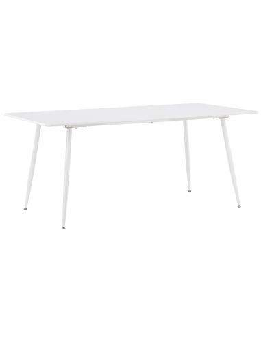 Sila Spisebord Stål Mdf 180 Hvid