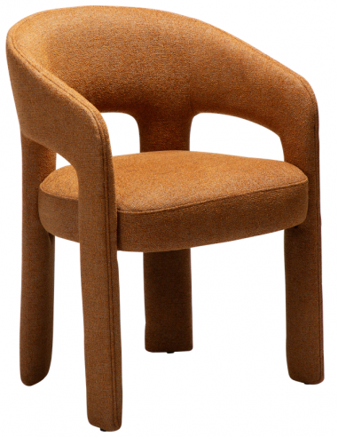 Splendor Spisebordsstol Boucl Polyester H79 Græskar