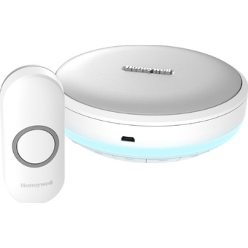 Stk Honeywell Home Dørklokke Trådløs 150 Bærbar Hvid