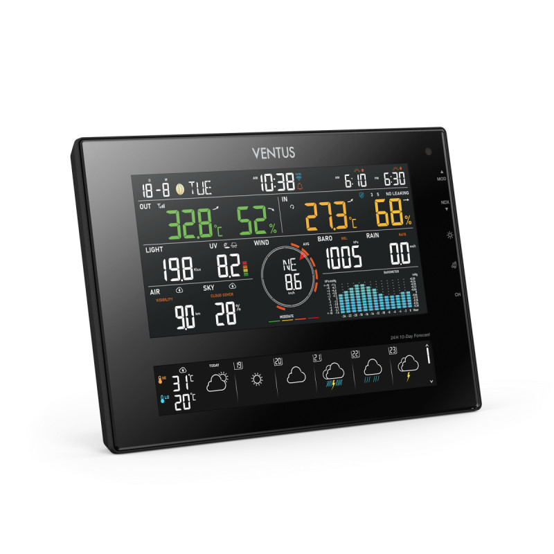 Ventus W850 Vejrstation Med Vind Regn Dages Vejrudsigt