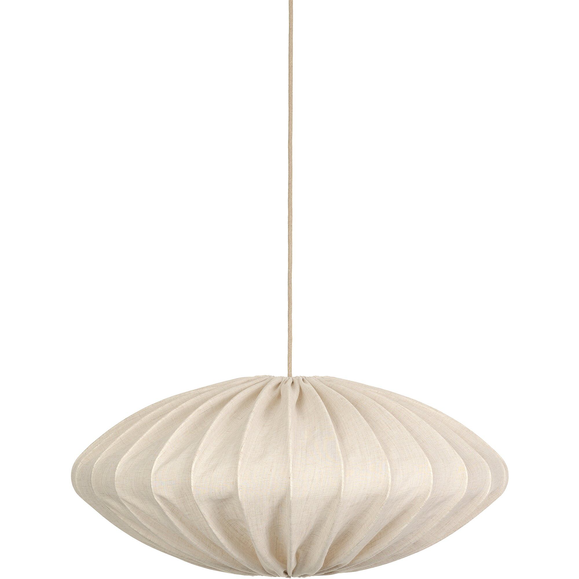 Wattampveke Ellipse Loftslampe Hør Naturel
