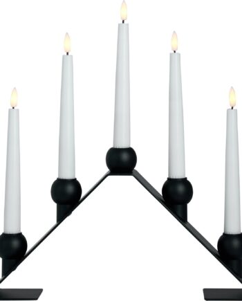 Wattampveke Luna Adventslysestage Sort