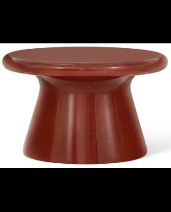 Yahiko Sofabord Fiberglas H40 ø65 Bordeaux Højglans