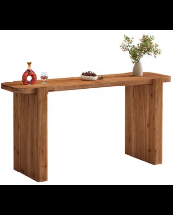 Barbord Gummitræ H90 B160 D50 Naturbrun