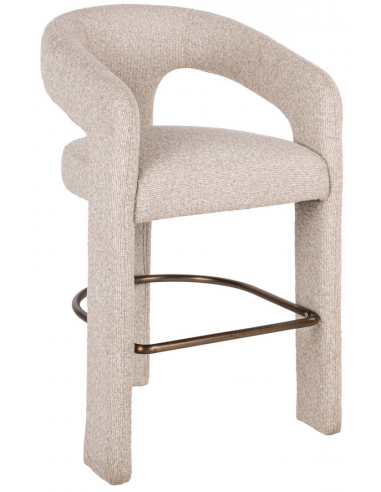 Belle Barstol Stål Polyester H94 Biscotti
