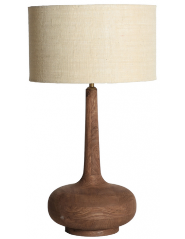 Bordlampe Mangotræ Jute H73 Rustik Brun Natur