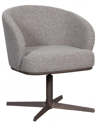Cannes Spisebordsstol Med Drejefod Stål Boucl H83 Bronze Mushroom