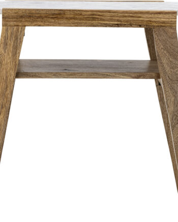 Creative Collection Livi Sidebord Natur Mangotræ Marmor
