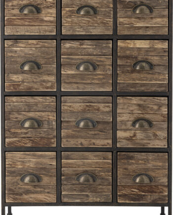 Creative Collection Matteo Kommode Med Skuffer Sort Metal