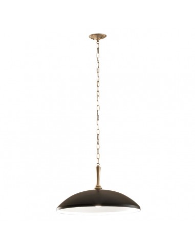 Delarosa Loftlampe Stål ø50 E27 Sort Champagne Bronze
