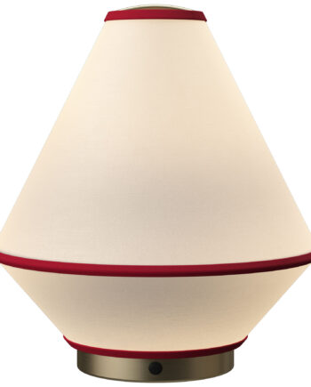 Edgeform Tafta Bærbar Bordlampe Rød Off White
