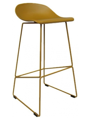 Erica Barstol Metal Polycarbonat H89 Gul