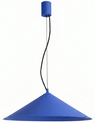 Fint Loftlampe Stål ø50 Led Blå
