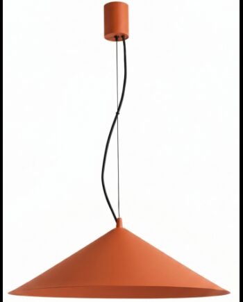 Fint Loftlampe Stål ø50 Led Murstensrød