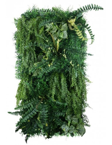 Fresh Green Plantevæg Med Kunstige Planter 100