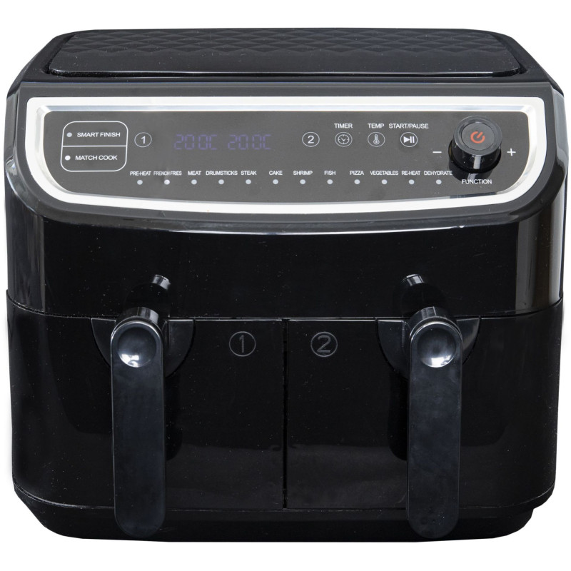 Gastronoma Dobbelt Airfryer 2400w Sort Airfryer