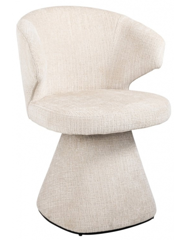 Gatsbi Rotrbar Spisebordsstol Chenille H82 Beige