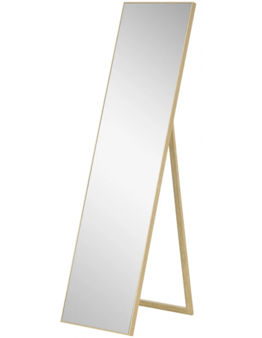 Gulvspejl Mdf Glas H150 B40 Natur