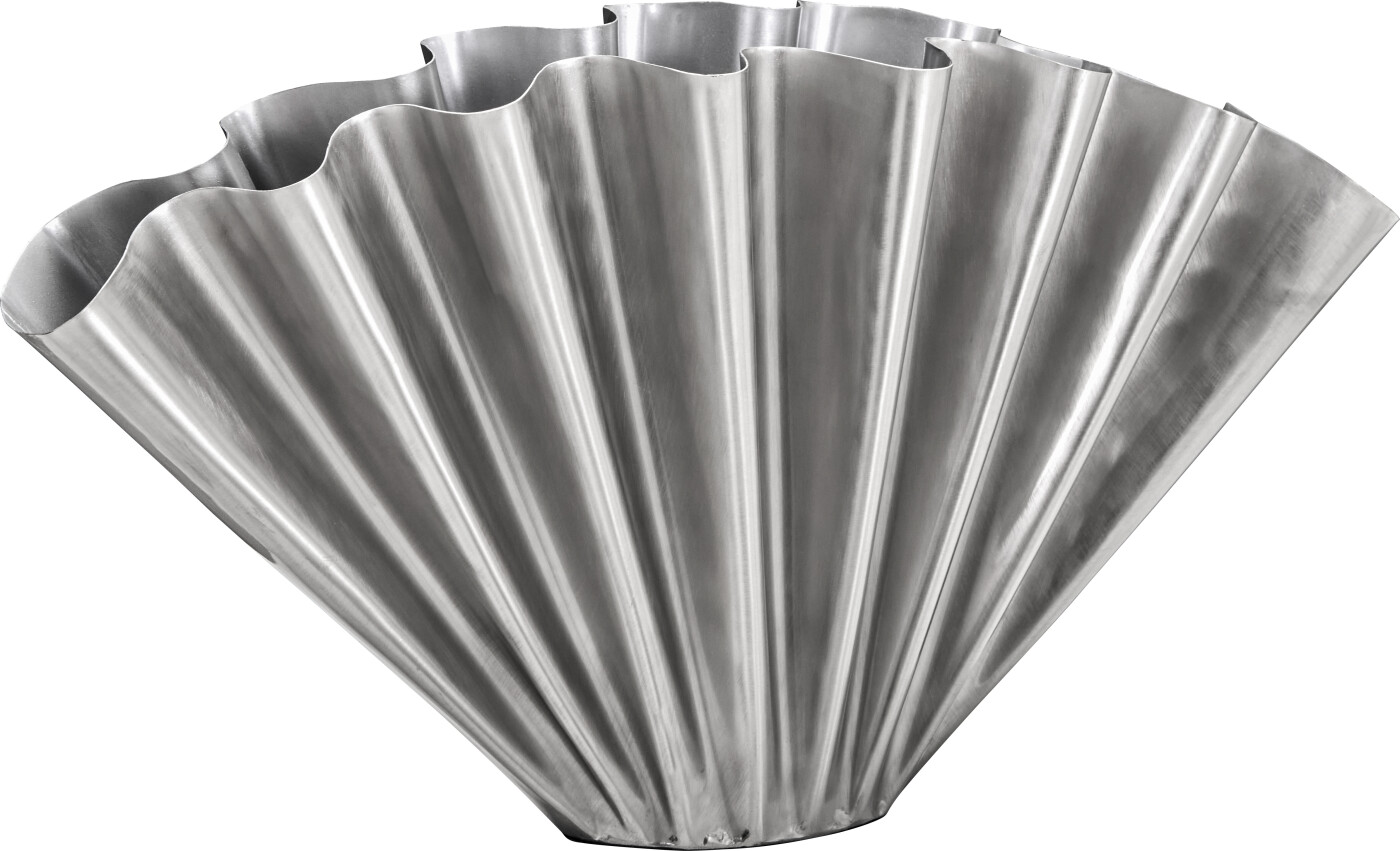 House Doctor Vase Hdflood Børstet Sølvfinish 30x53