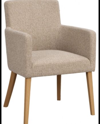 Hudson Spisebordsstole Egetræ Polyester H85 Beige