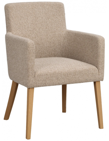 Hudson Spisebordsstole Egetræ Polyester H85 Beige