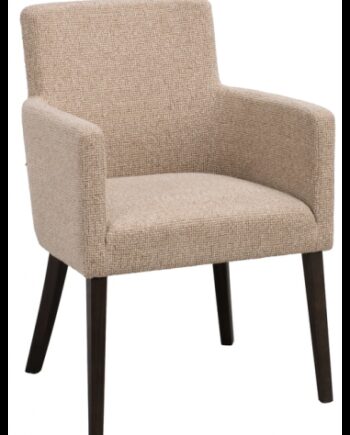 Hudson Spisebordsstole Egetræ Polyester H85 Brun Beige