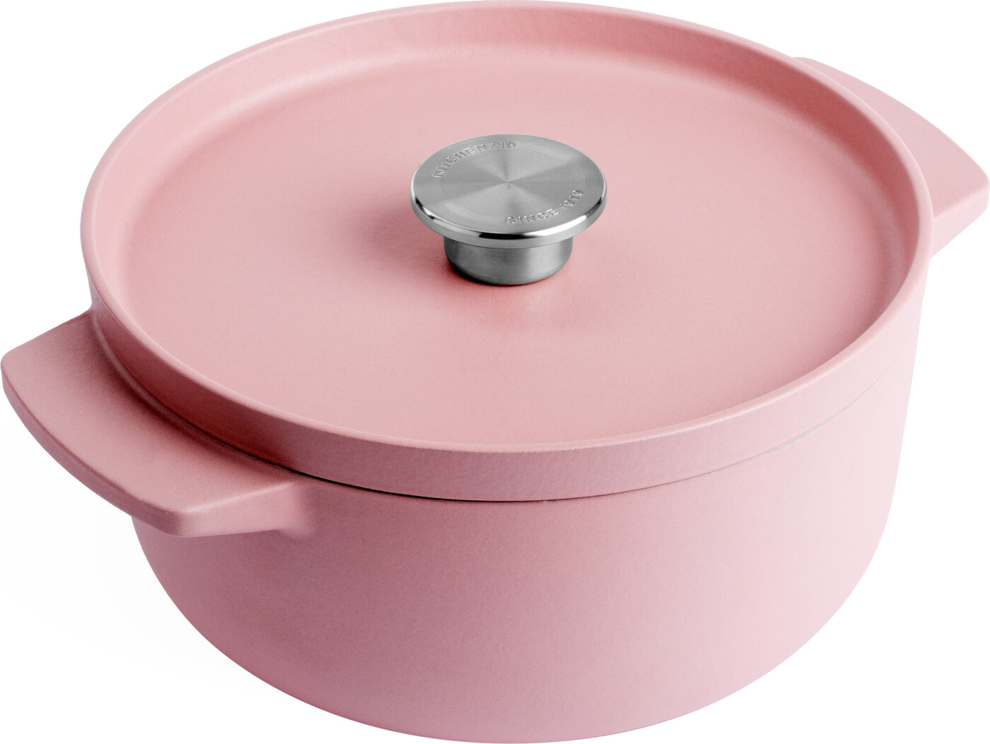 Kitchenaid Cast Iron Casserole Dried Rose