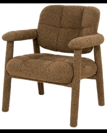 Knox Loungestol Boucl Polyester H81 Brun