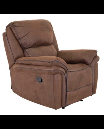 Lænestol Med Vippefunktion Microfiber H96 Brun