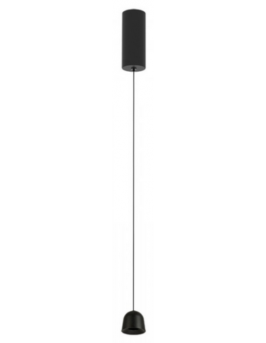 Loftlampe Aluminium Led Satineret Sort
