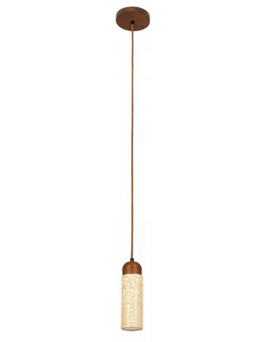 Loftlampe Sten Træ Gu10 Brun Træ Natur