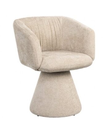 Madeline Rotrbar Spisebordsstol Chenille H77 Creme